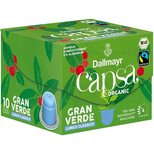 Dallmayr Gran Verde Lungo Classico BIO Kávékapszula 56g (10db)